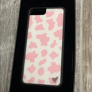 Pink Moo Moo iPhone plus case 6+/7+/8+
